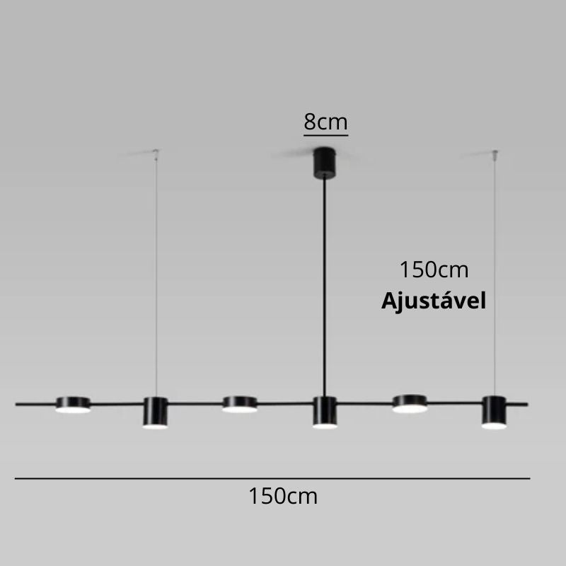 Lustre Pendente Moderno Dimerizável Led