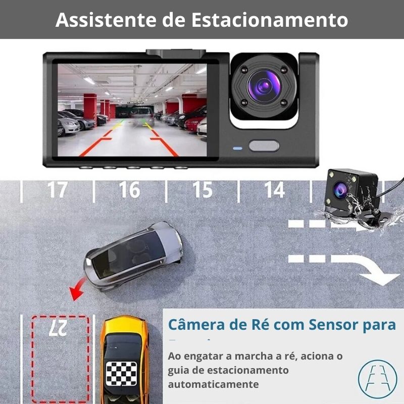 camera veicular, camera para carro, camera carro, câmera para carro, câmera de ré para carro, camera interna carro