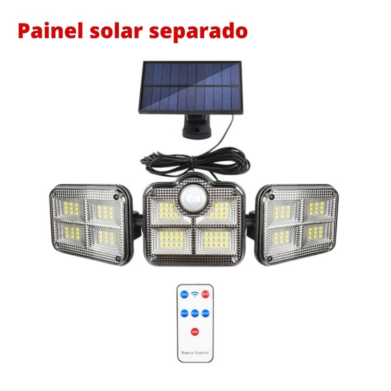 refletor solar led, refletor solar, luminária solar led, luminária solar, holofote solar led, holofote solar, luz solar